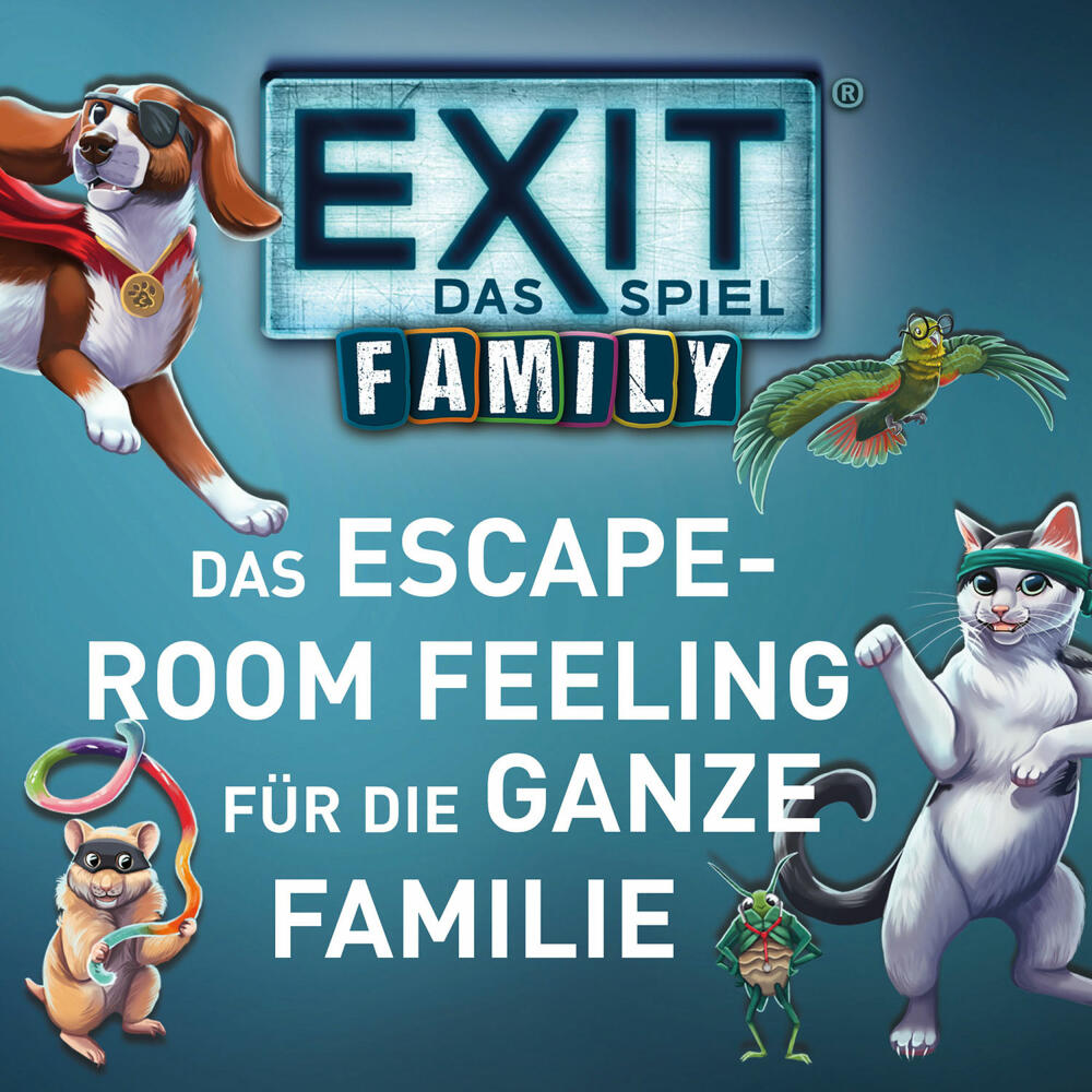 KOSMOS EXIT Das Spiel Family: Schloss Gemeinstein Mission Candyland, Escape Room Spiel, Abenteuerspiel, ab 8 Jahren, 684662