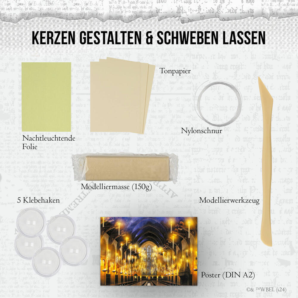 KOSMOS AllesKönnerKiste Harry Potter Bastelbox Schwebende Kerzen, Bastelset, Basteln, ab 8 Jahren, 604646