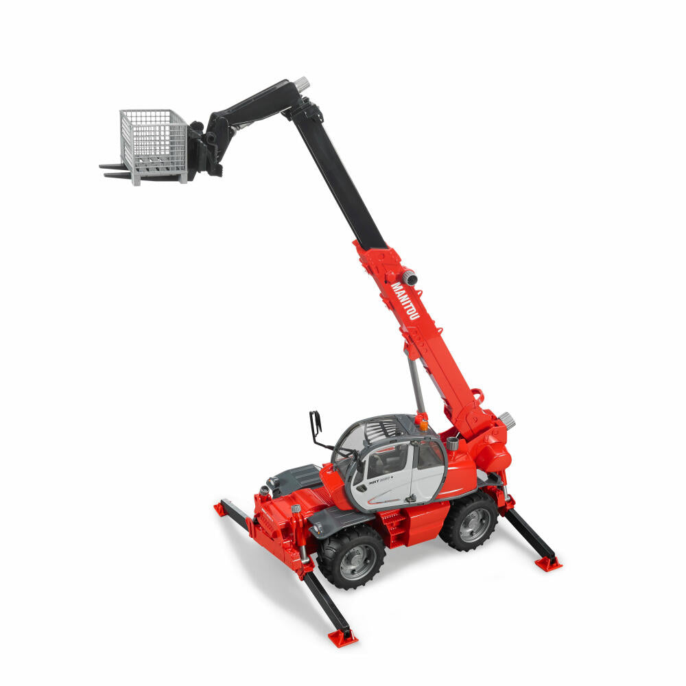 Bruder Construction Vehicles Manitou Telescopic Forklift MRT 2150, Construction Machine, Model Vehicle, Model Vehicle, Toy, 02129