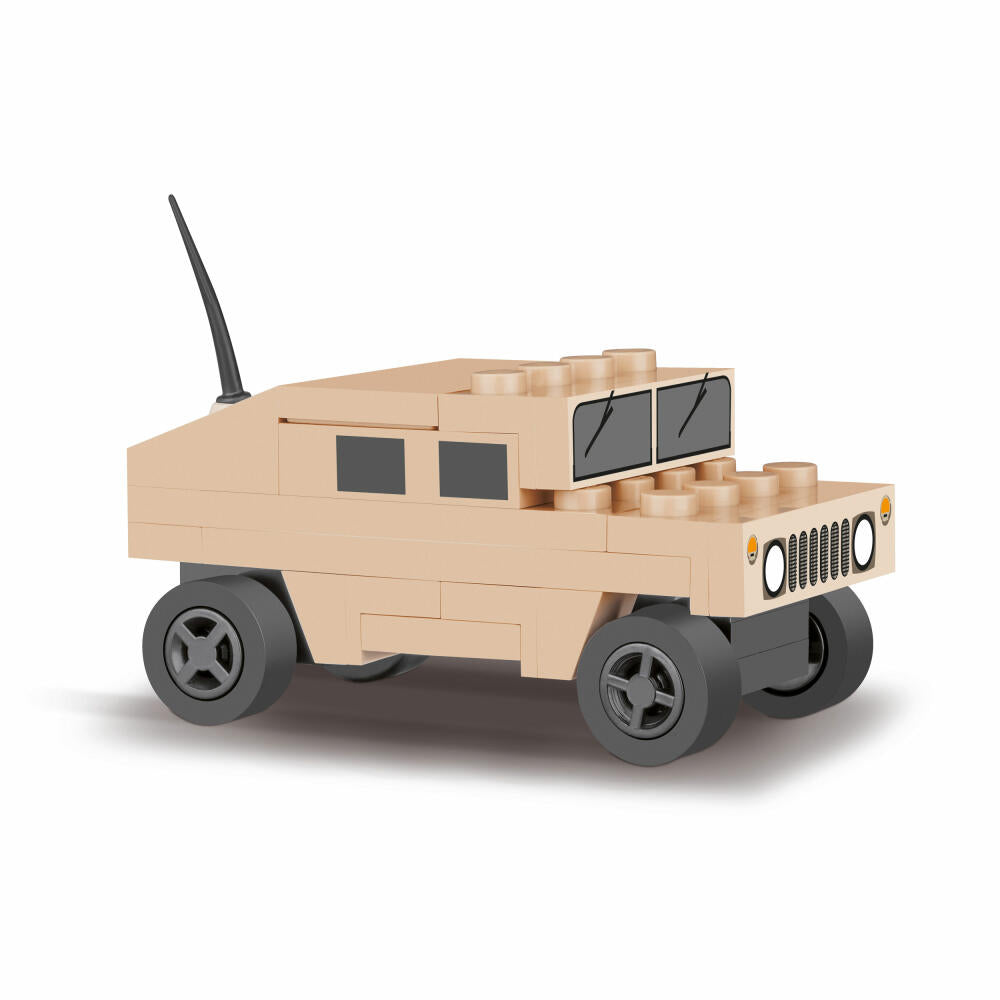 COBI World War 2 Nato AAT Vehicle Desert Nano, Vehicle, Military, Soldiers, Figure, Construction Bricks, 42 Parts, 2244