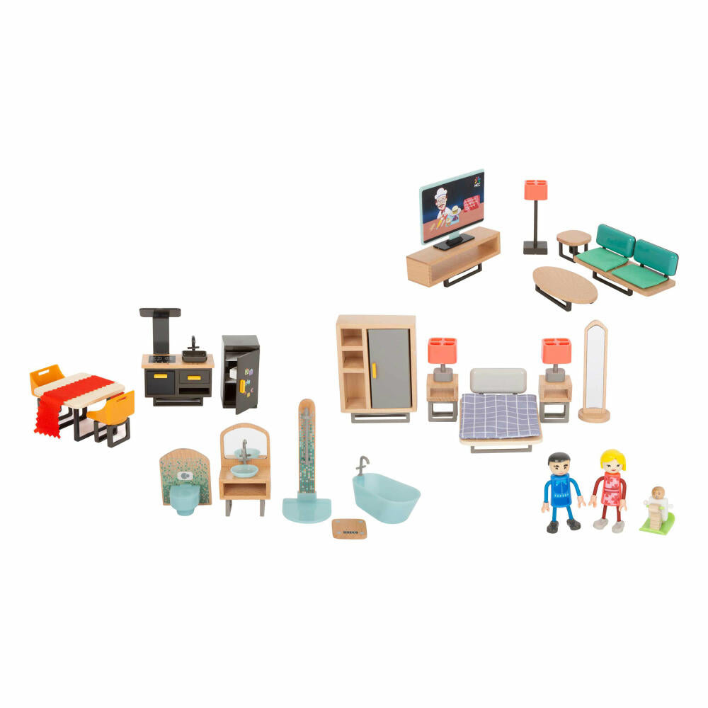 Legler Small Foot Dollhouse Furniture Set Modern, Toy, from 3 years, 11742