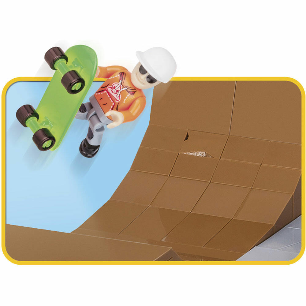COBI Action Town Crazy Skatepark, Skater, Skate Park, Skateboard, Spielzeug, Konstruktionsbausteine, Kunststoff, 420 Teile, 1880
