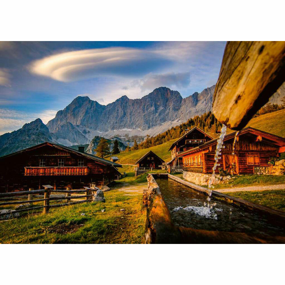Ravensburger Puzzle Neustattalm am Dachstein, Erwachsenenpuzzle, 1000 Teile, 12000595