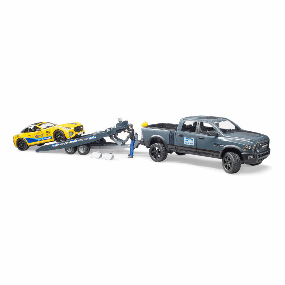 Bruder Freizeit RAM 250 Power Wagon, Roadster Bruder Racing Team, Rennauto, Modellfahrzeug, Modell Fahrzeug, Spielzeug, 02504