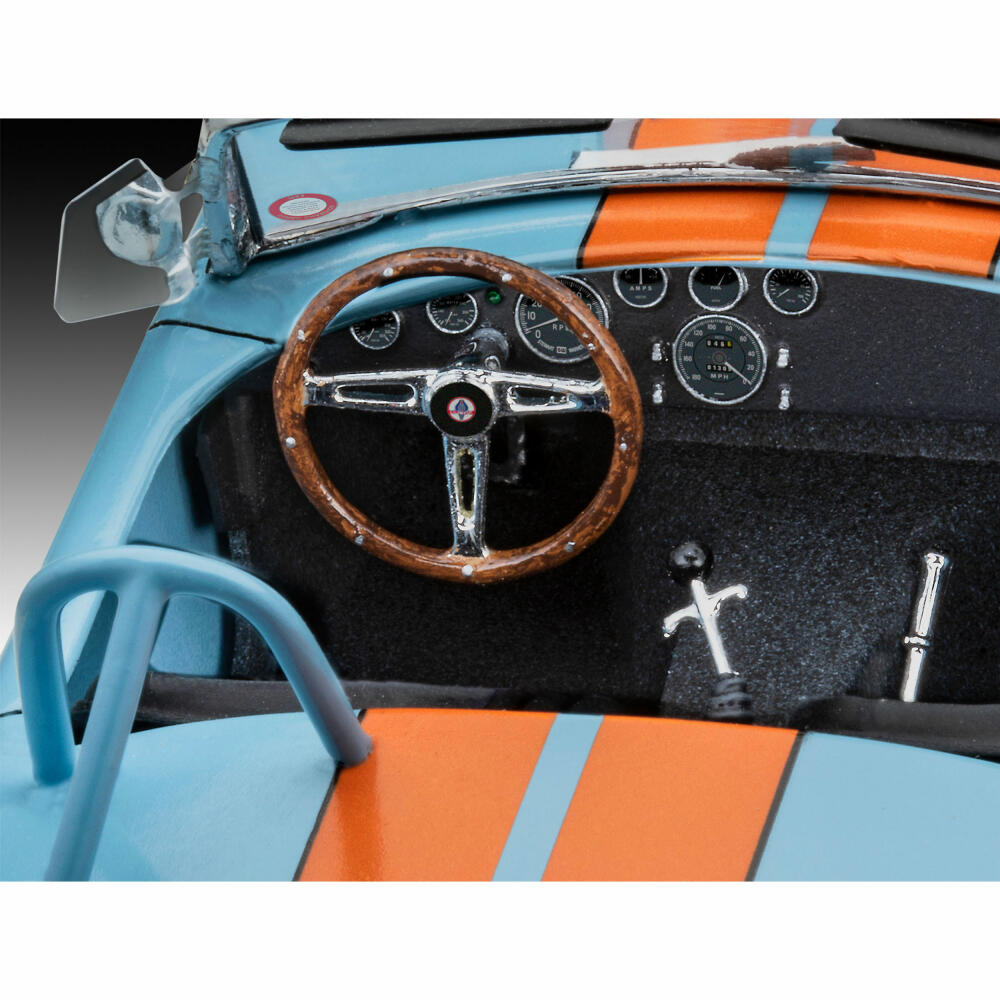 Revell Model Set 65 Shelby Cobra 427, Auto, Modellbausatz, Modell Bausatz, 93 Teile, ab 12 Jahre, 67708