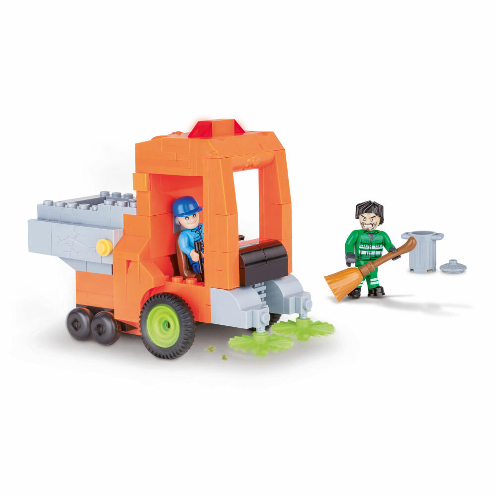 COBI Action Town Street Sweeper, Kehrmaschine, Straßenfeger, Straßenreinigung, Fahrzeug, Spielzeug, Konstruktionsbausteine, 215 Teile, 1784