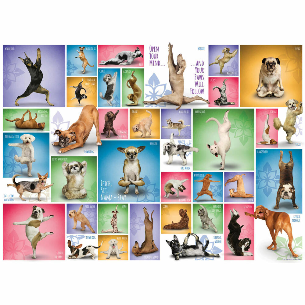 Eurographics Puzzle Yoga Hunde, 1000 Teile, 68 x 48 cm, 6000-0954