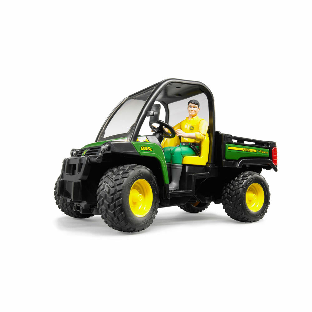 Bruder Landwirtschaft John Deere Gator XUV 855D, mit Fahrer, Modellfahrzeug, Modell Fahrzeug, Spielzeug, 02490