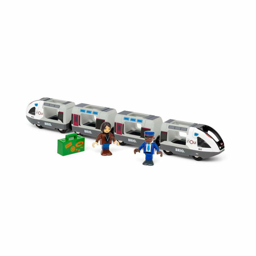 BRIO TGV Hochgeschwindigkeitszug, Zug, Spielzeuglok, Lok, Hochgeschwindigkeitslok, Spielzeug, 63608700