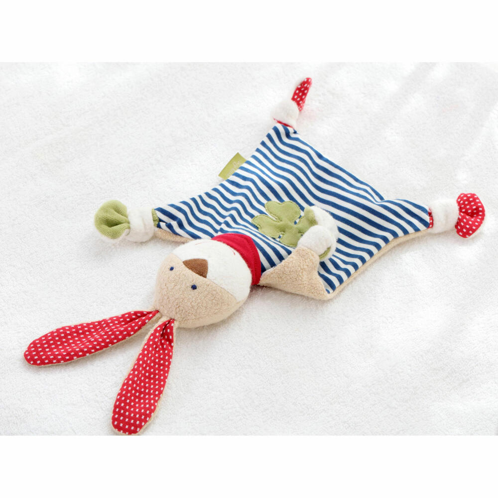 sigikid Green Collection Schnuffeltuch Hase, Schmusetuch, Kuscheltuch, Babytuch, Schnuffel Tuch, Babyspielzeug, Baby Spielzeug, kbA Baumwolle, Blau, 40504