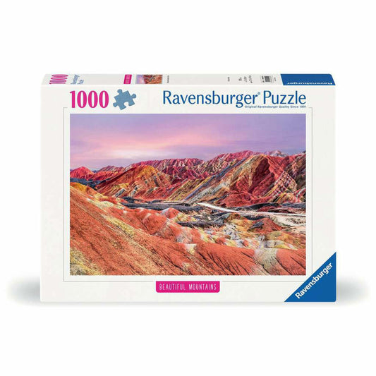 Ravensburger Puzzle Rainbow Mountains, China, Adult Puzzle, 1000 Pieces, 12000252