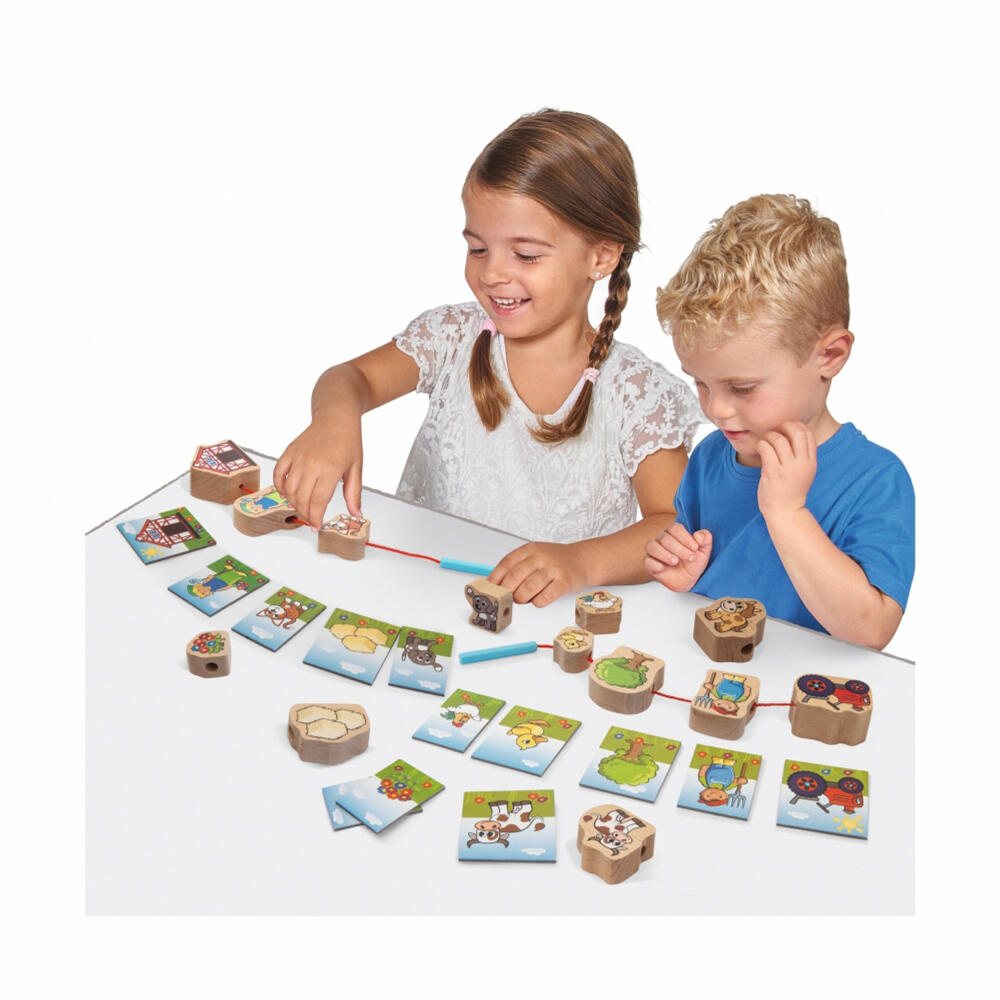 Eichhorn threading game, 13 pcs., motor skills toy, motor skills toy, threading toy, 100005200