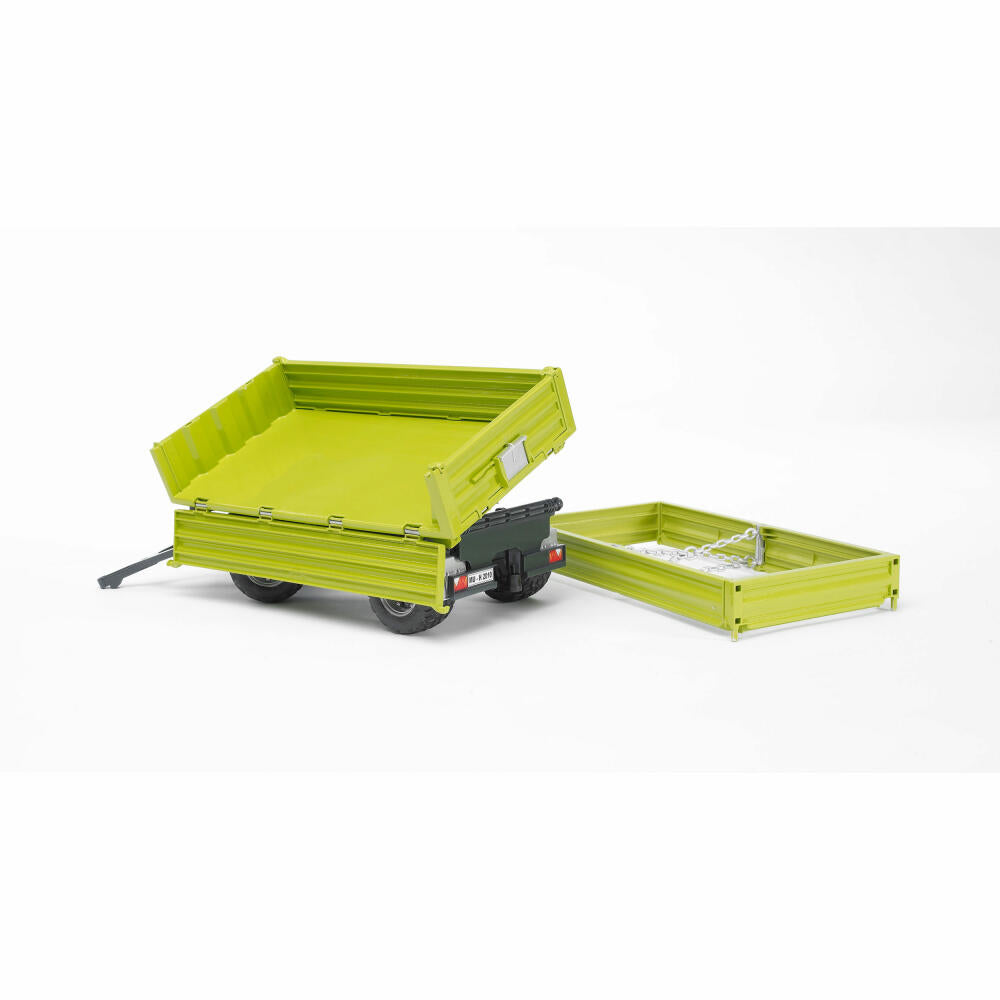 Bruder Agriculture Fliegl three-way tipping trailer, with clip-on side wall, model vehicle, model vehicle, toy, accessories, 02203