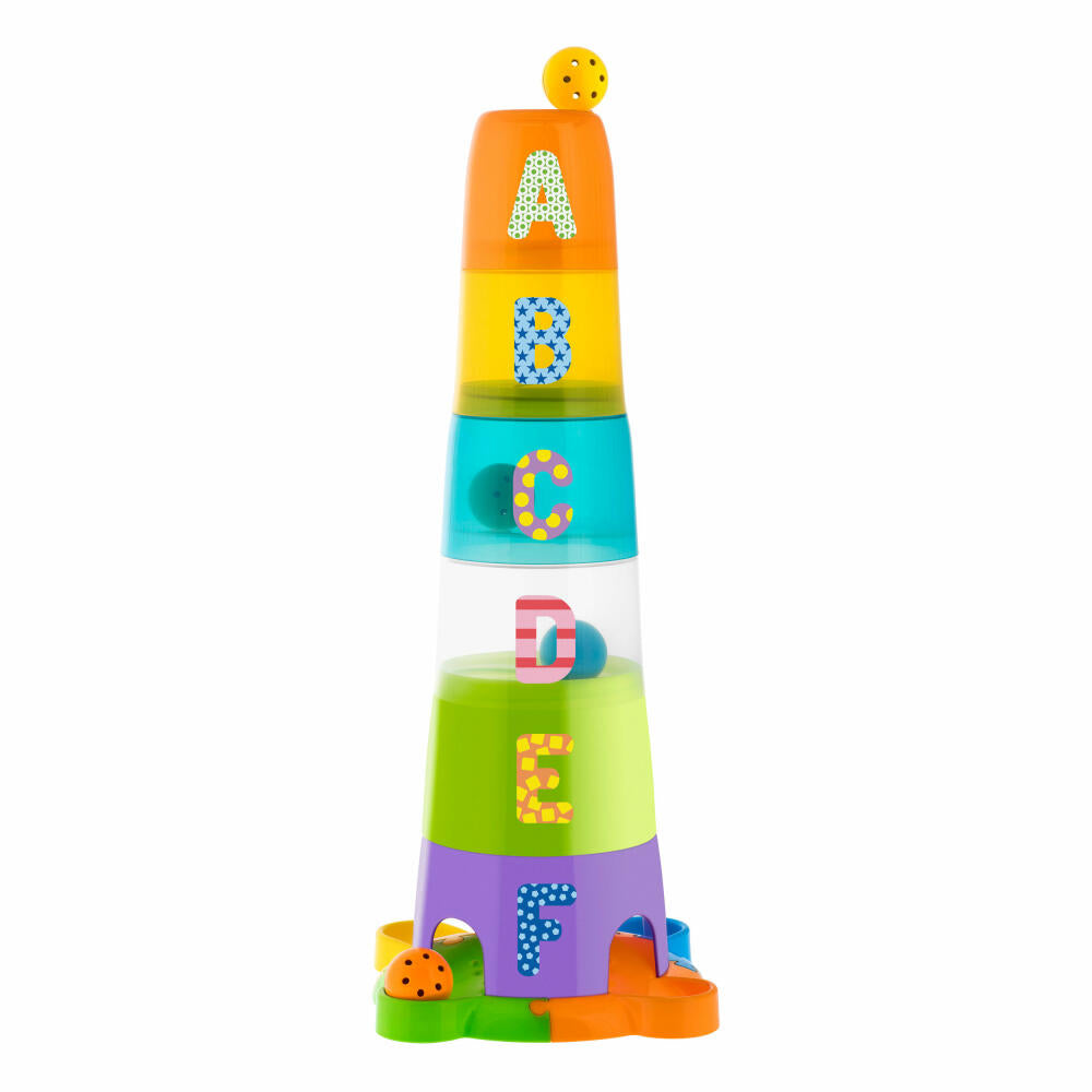 Chicco 2 In 1 Stacking Cup and Marble Run, Sorting Game, Ball Game, Puzzle Game, Toy, 9308000000