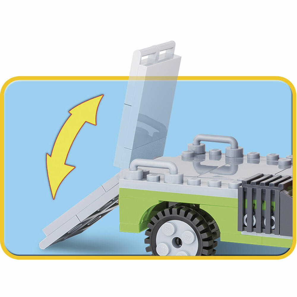 COBI Action Town Septic Truck, Sewage Truck, Street Cleaning, Toy, Construction Bricks, 250 Pieces, 1788