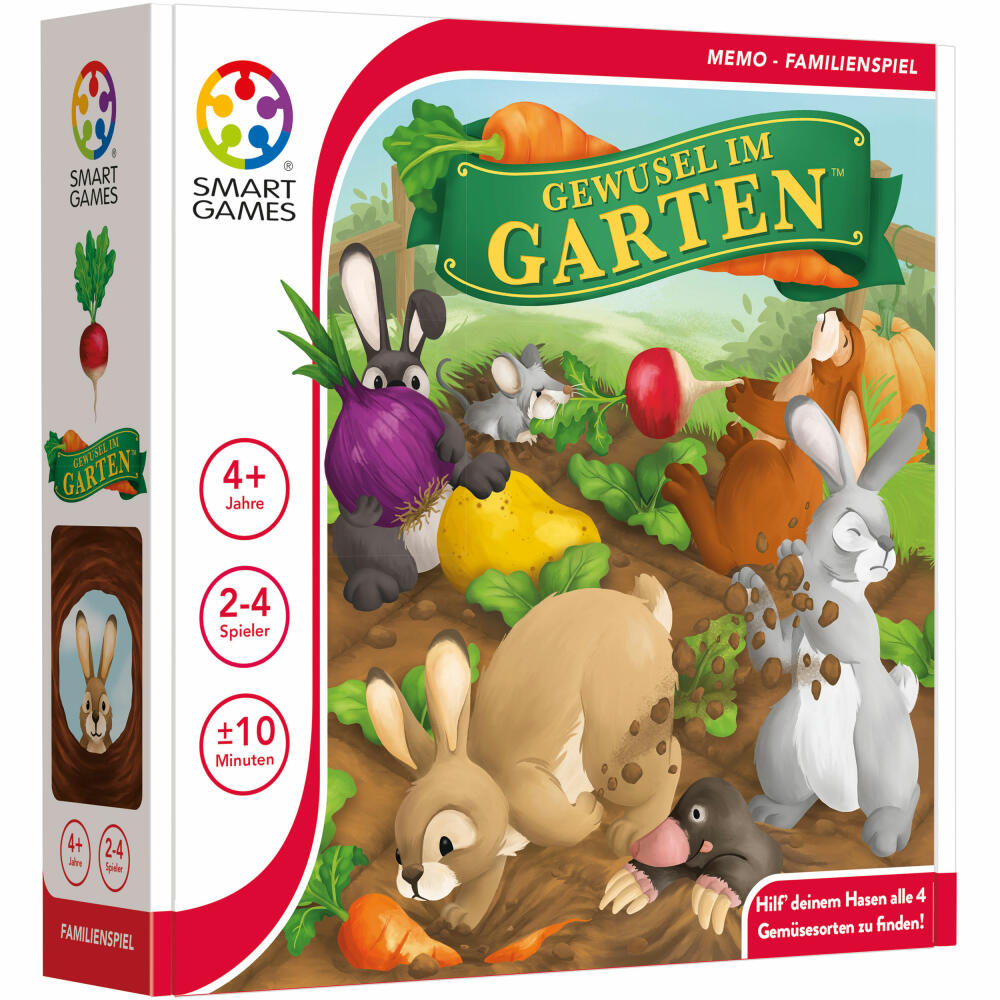 Smart Games Bustle in the Garden, puzzle game, logic game, board game, children's game, SGM 510 DE