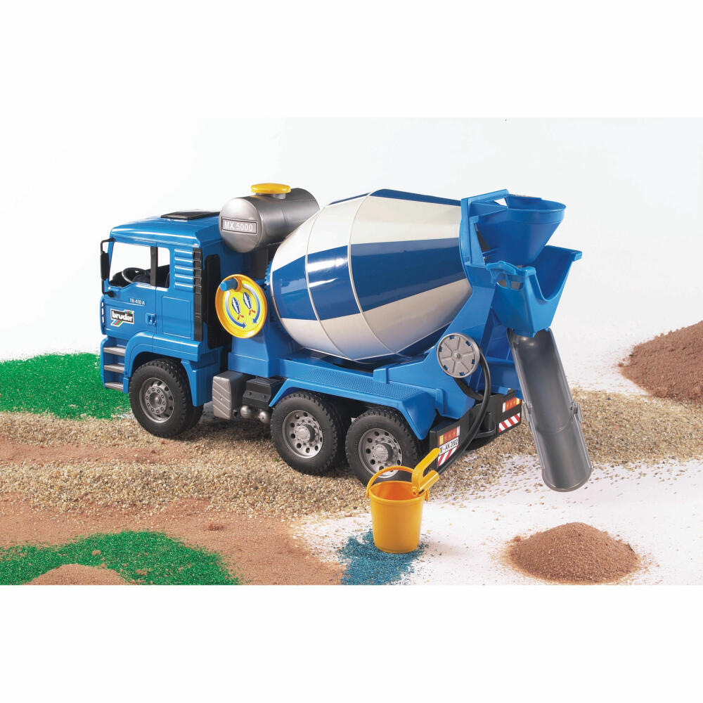 Bruder Baufahrzeuge MAN TGA Betonmisch-LKW, Betonmischer, Modellfahrzeug, Modell Fahrzeug, Spielzeug, 02744