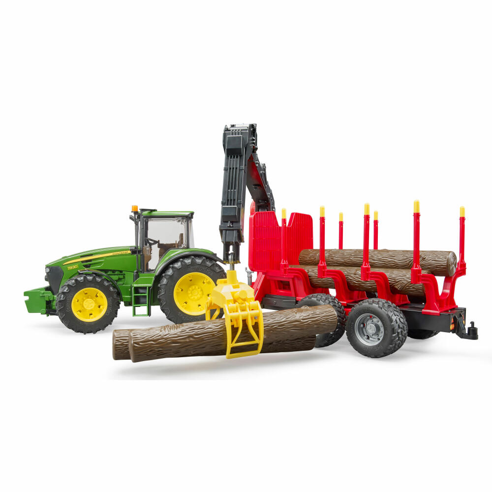 Bruder Forestry John Deere 7930, with trailer, model vehicle, model vehicle, toy, 03054