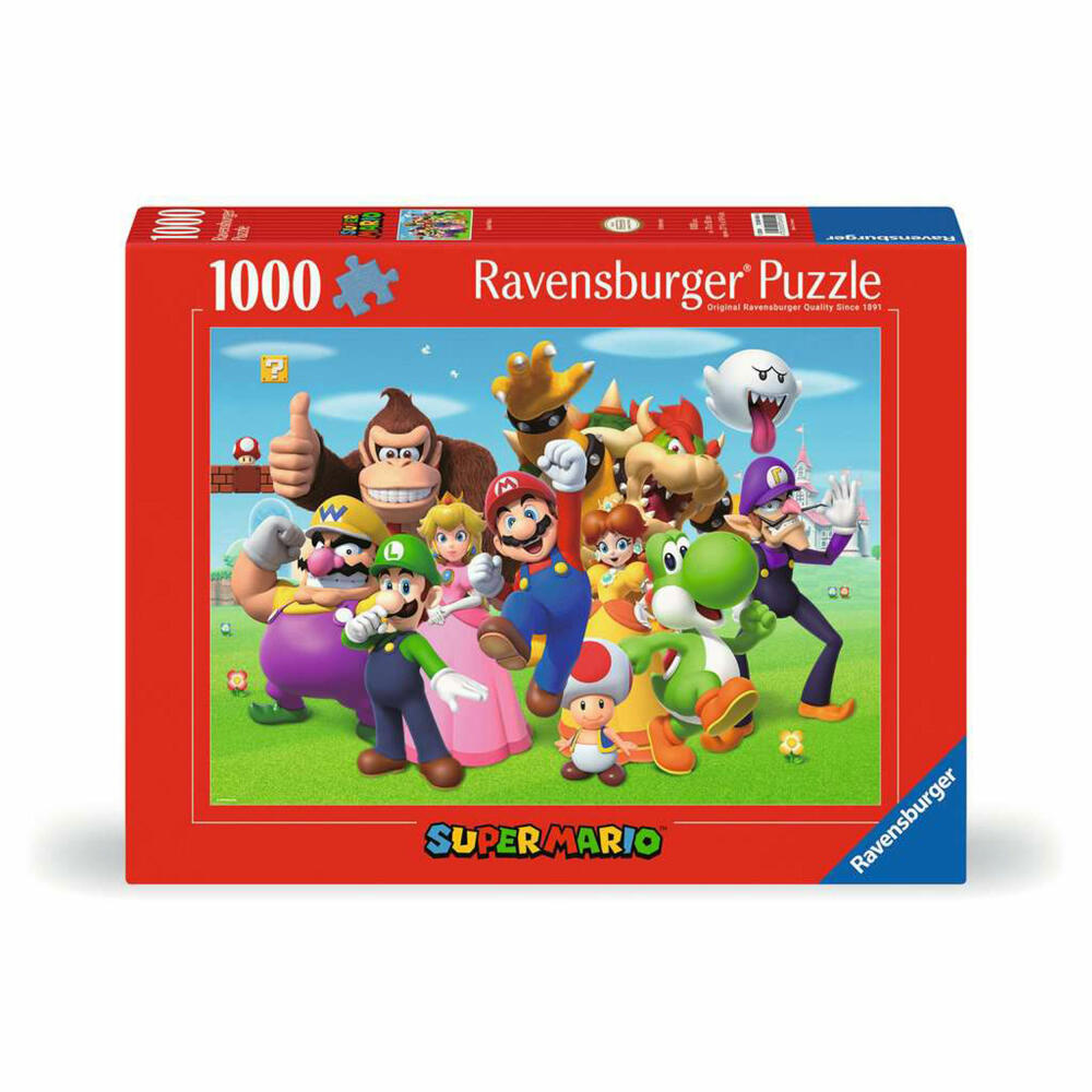 Ravensburger Puzzle Super Mario, Erwachsenenpuzzle, 1000 Teile, 12000455
