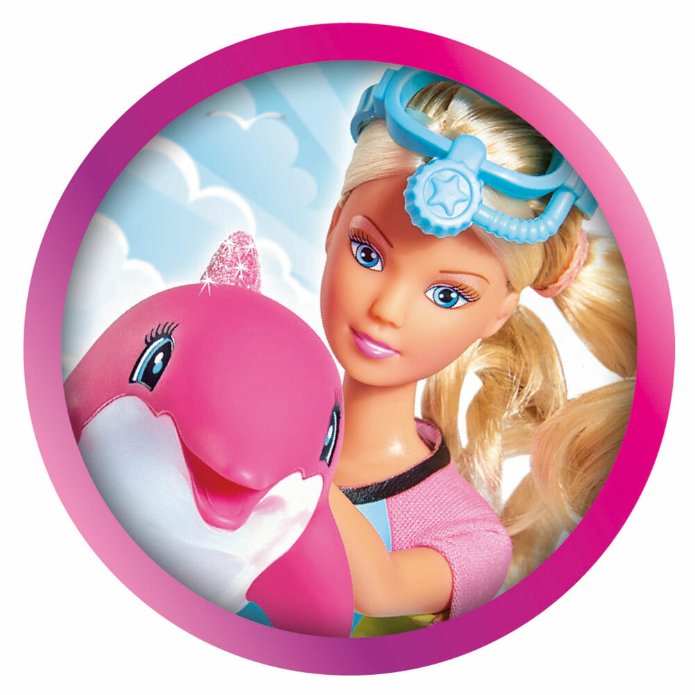 Simba Steffi Love Dolphin Fun Doll, Diving Fun, Diving, Dolphin, with Accessories, Toy, 29 cm, 105733201