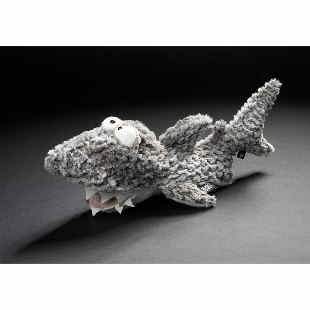 sigikid BEASTS cuddly toy shark Hi Bite!, plush toy, cuddly toy, cuddly animal, gray / white, 39628