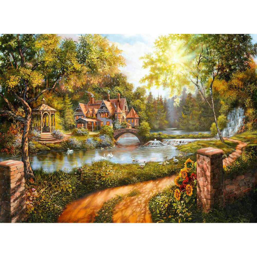 Ravensburger Puzzle Cottage am Fluß, Erwachsenenpuzzle, 500 Teile, 12000218