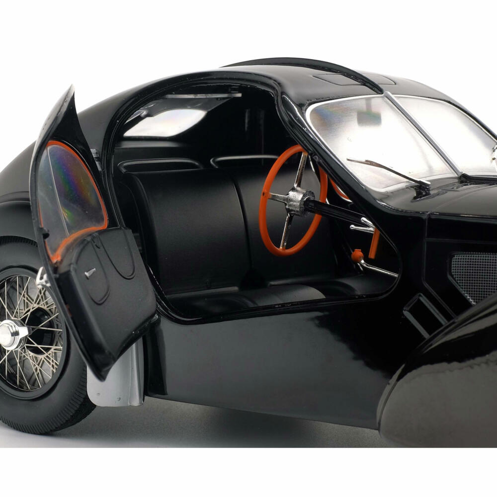 Solido Bugatti Atlantic Type 54 SC, model car, vintage car, car, miniature, black, 1:18, 421184430