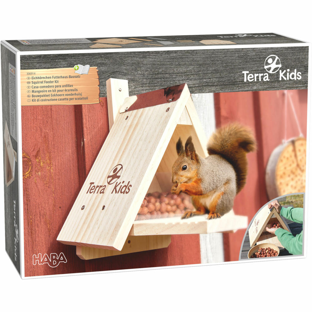 Terra Kids Squirrel Feeding House Kit, Outdoor Feeding House to Build Yourself, Ages 6 and Up, 1306914001