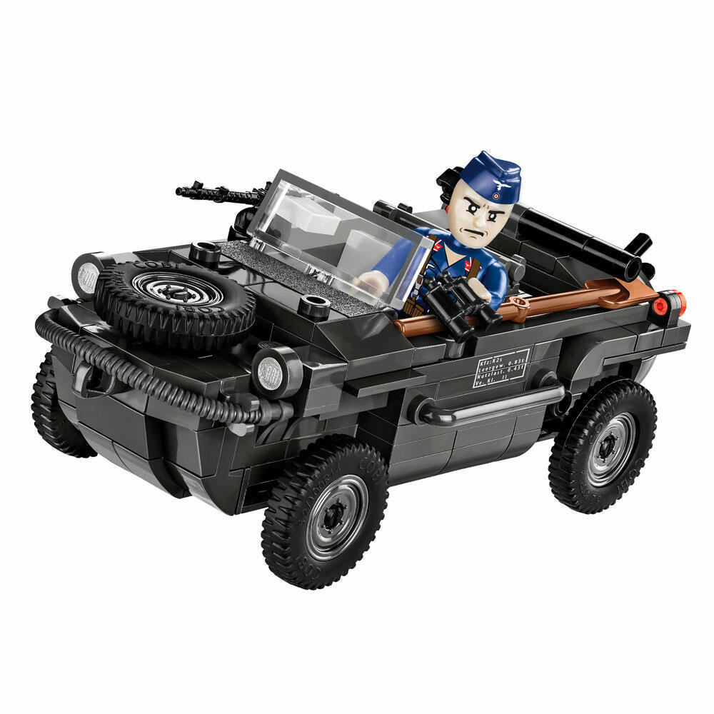 COBI World War 2 VW TYP 166 Schwimmwagen, Militärfahrzeug, Soldaten, Figuren, Spielzeug, Konstruktionsbausteine, Kunststoff, 200 Teile, 2403