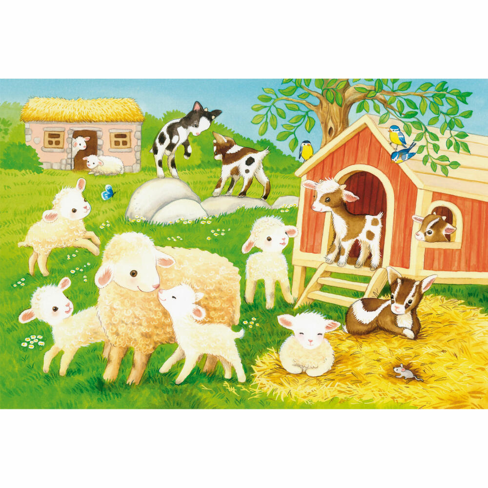 Schmidt Spiele Puzzle Cute Pets, Children's Puzzle, Puzzle, 3 x 24 pieces, 56518