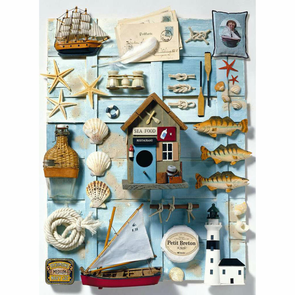 Ravensburger Puzzle Maritimes Flair, Erwachsenenpuzzle, 500 Teile, 12000223