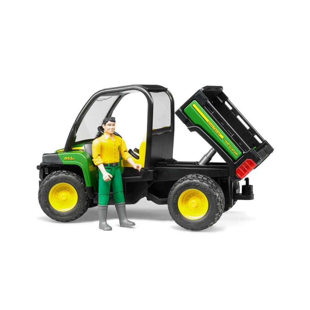 Bruder Landwirtschaft John Deere Gator XUV 855D, mit Fahrer, Modellfahrzeug, Modell Fahrzeug, Spielzeug, 02490