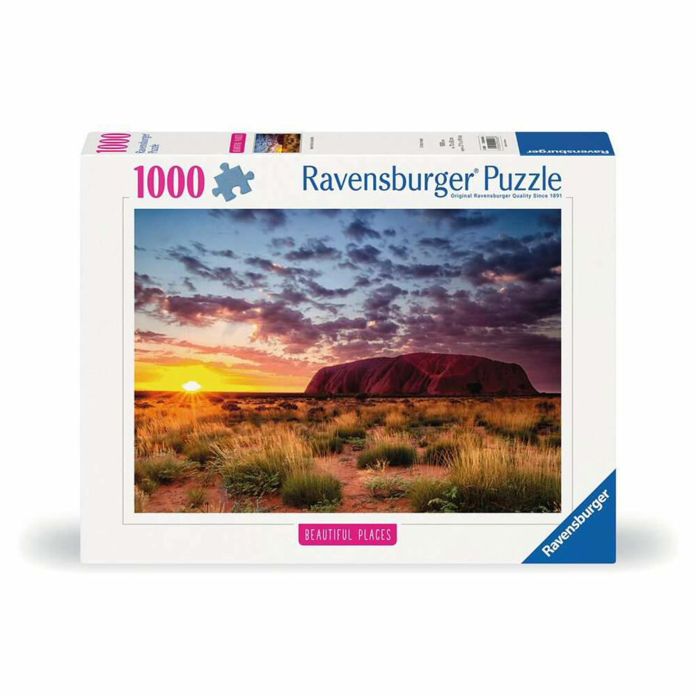 Ravensburger Puzzle Ayers Rock in Australien, Erwachsenenpuzzle, 1000 Teile, 12000048