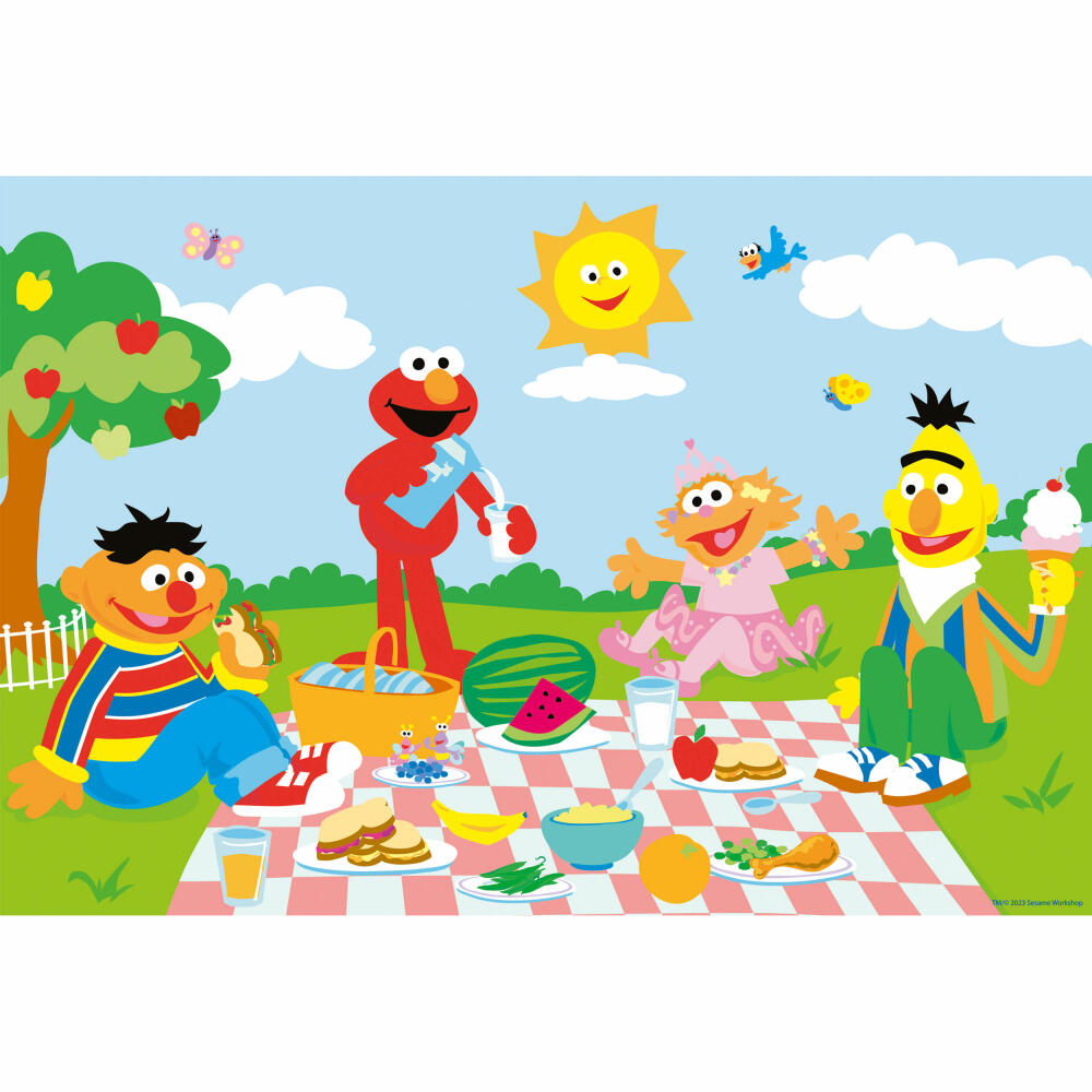 Schmidt Spiele Sesame Street Doing Things, Children's Puzzle, Children's Puzzle, from 3 years, 3 x 24 pieces, 56457