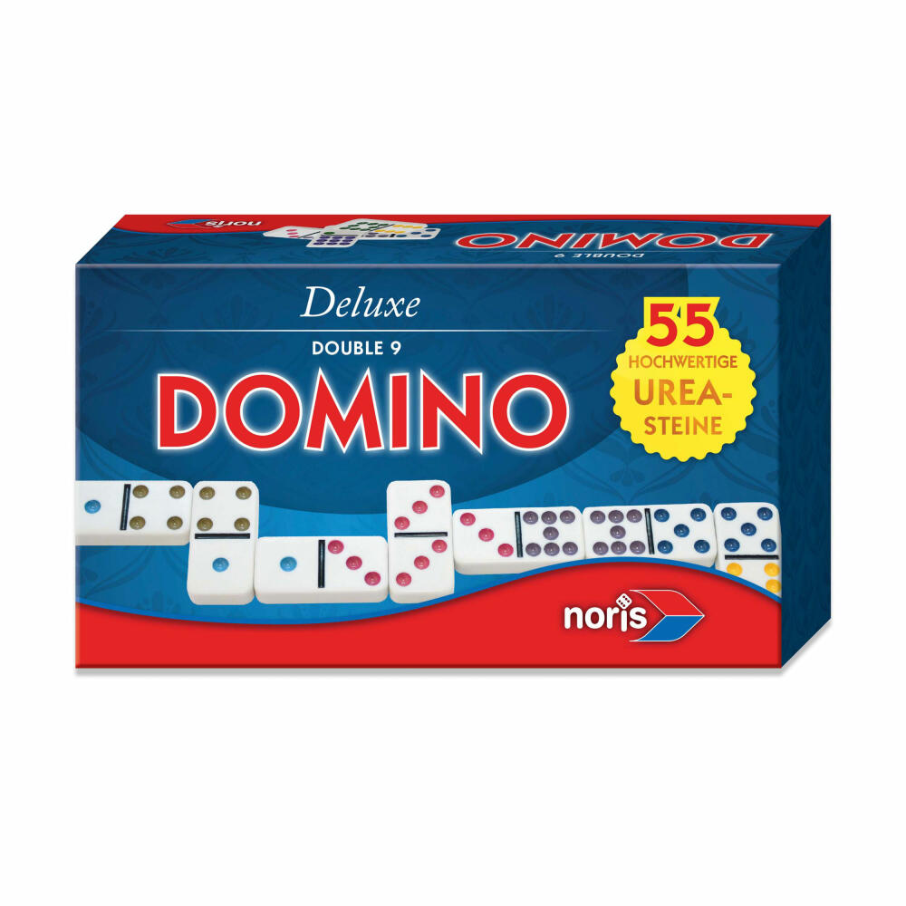 Noris Deluxe Double 9 Domino, Dominoes, Board Game, Family, Children, Game, 606108003