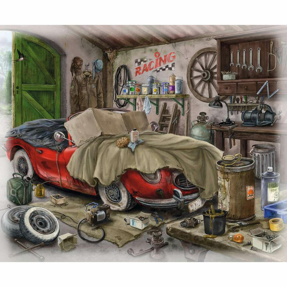 Ravensburger Puzzle Im Gutshaus Garage, Erwachsenenpuzzle, 99 Teile, 16882