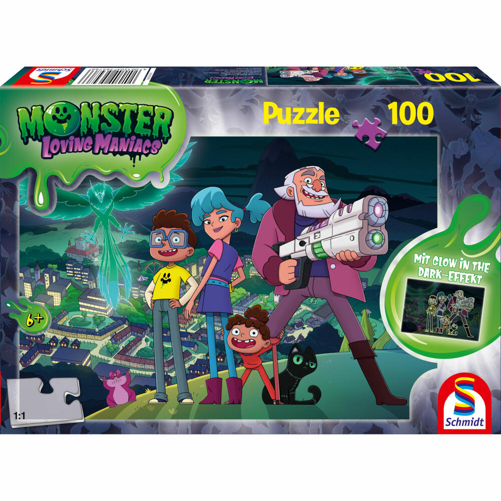 Schmidt Spiele Children's Puzzle Loving Maniacs Night over Gruselbruch, Children's Puzzle, 100 pieces, 56476