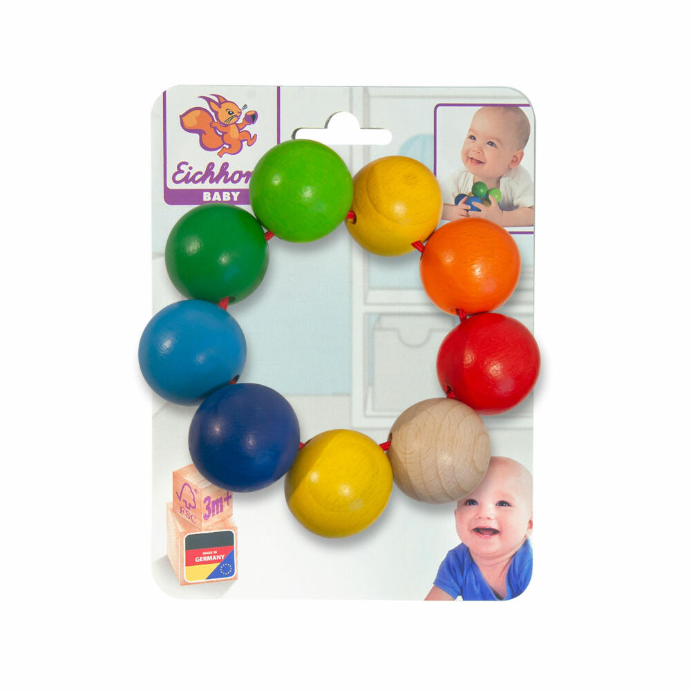 Eichhorn Baby Grasping Balls, Motor Skills Toy, Motor Skills Toy, Wooden Toy, Wood, 100017042
