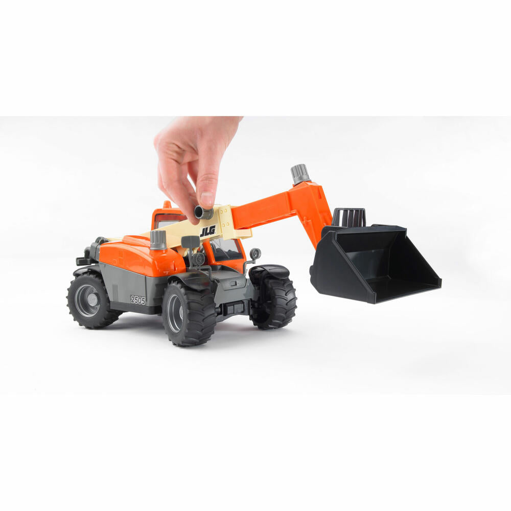 Bruder Construction Vehicles JLG 2505 Telescopic Loader, Excavator, Model Vehicle, Model Vehicle, Toy, 02140