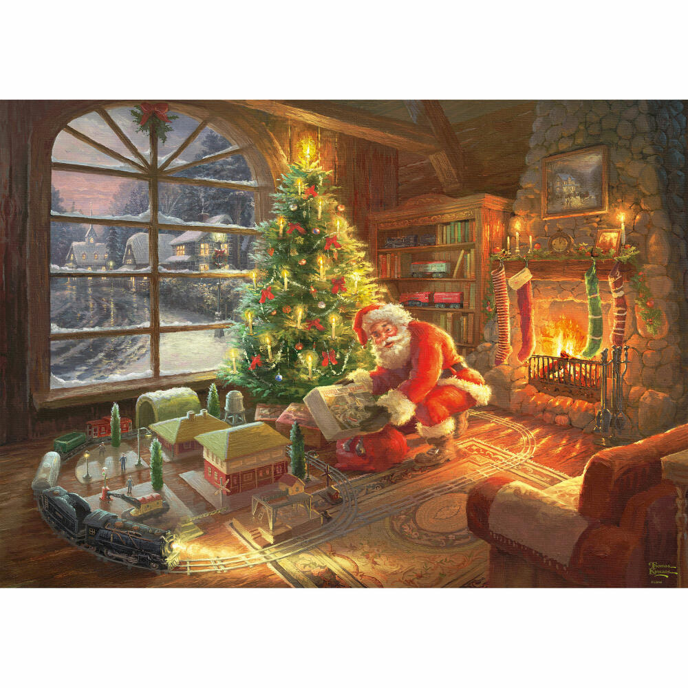 Schmidt Spiele Thomas Kinkade Santa Claus is Here! Limited Edition, 1000 pieces, adult puzzle, puzzle, jigsaw puzzle, 59495