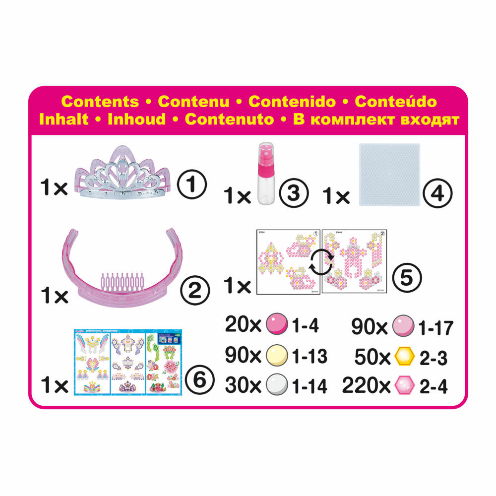 Aquabeads Glitter Crown, Craft Beads, Crafting, Glitter Beads, Glitter Beads, Crown, 31604