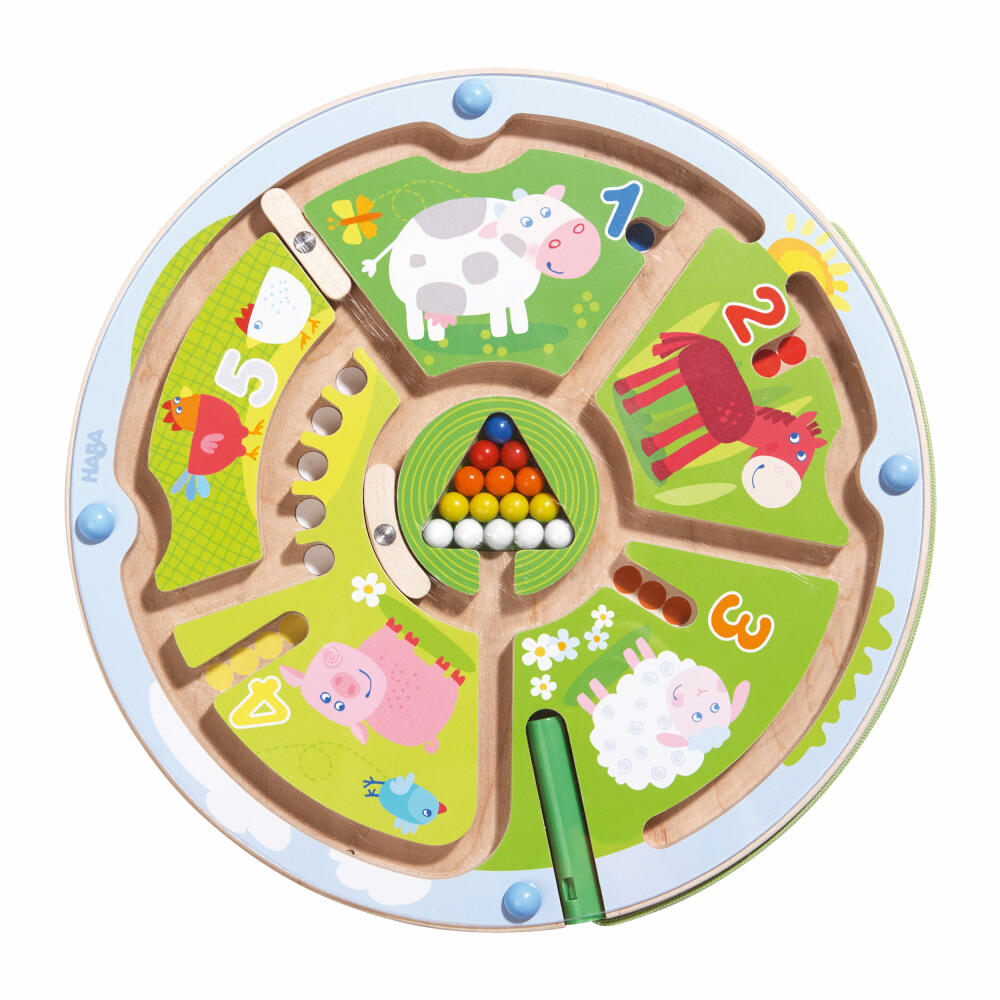 HABA Magnetic Game Number Labyrinth, Magnetic Games, Children's Games, Children's Games, Magnet, 301473