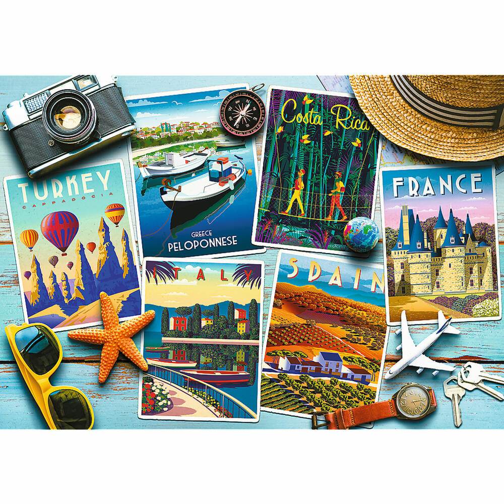 Trefl Puzzle Holiday Postcards, 1000 pieces, 68.3 x 48 cm, 10714