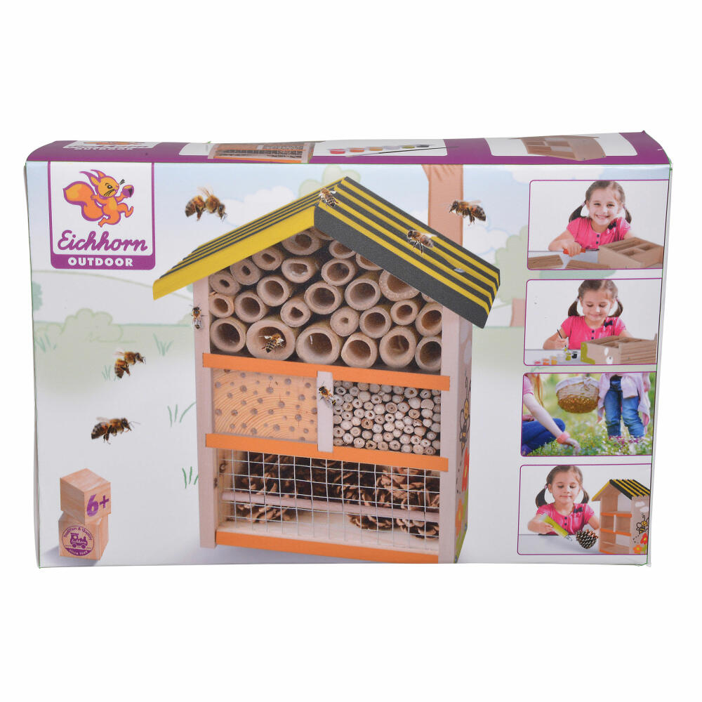 Eichhorn Outdoor Bee House, Bee House, Construction Kit, Insects, Bee House, Garden Toy, Wood, 100004584