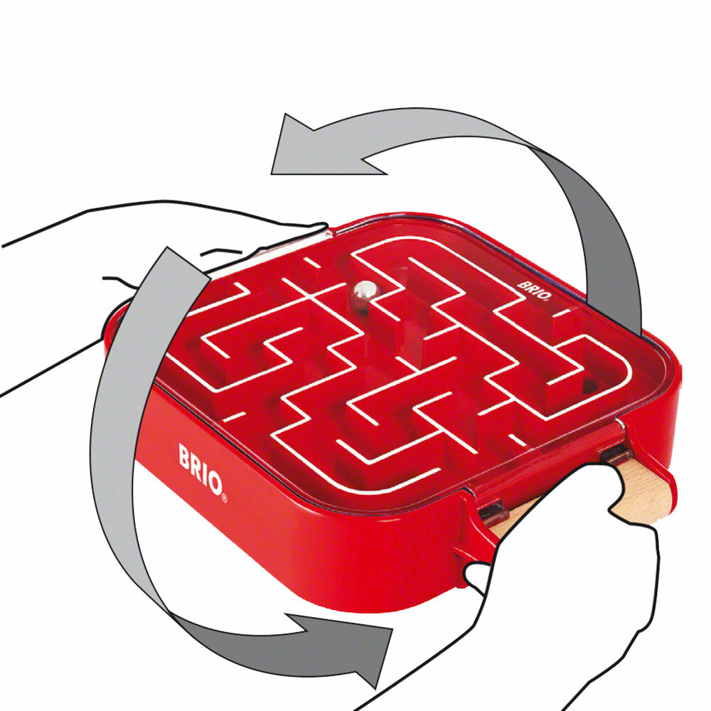 BRIO Games Take Along Labyrinth, Labyrinth Game, Educational Game, Skill Game, Game, 34100