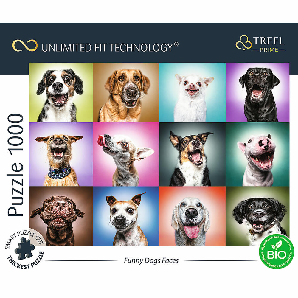 Trefl Puzzle UFT Funny Dog Faces, 1000 pieces, 68.3 x 48 cm, 10706