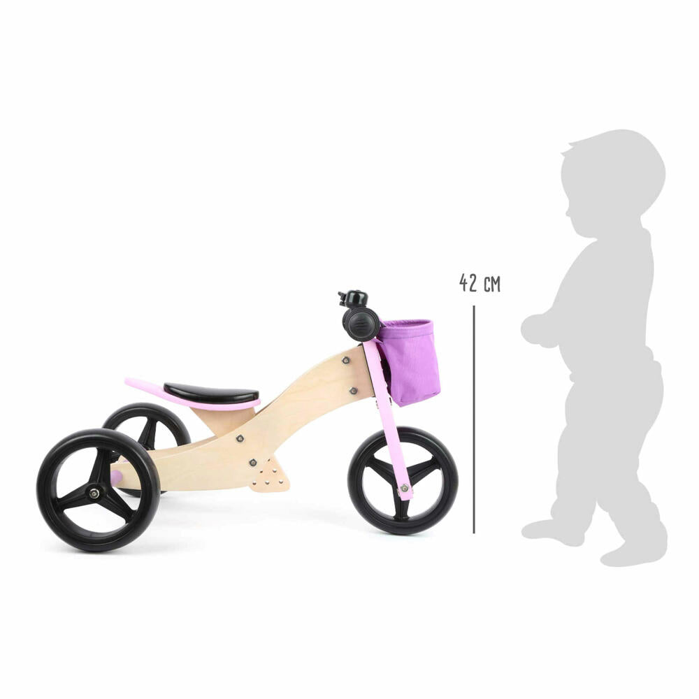 Legler Laufrad-Trike 2 in 1 Rosa, Spielzeug, ab 12 Monate, 11612