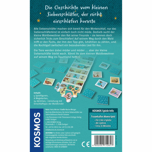 KOSMOS Der kleine Siebenschläfer, Brettspiel, Kinderspiel, Merk-Spiel, Kinder Spiel, 712617
