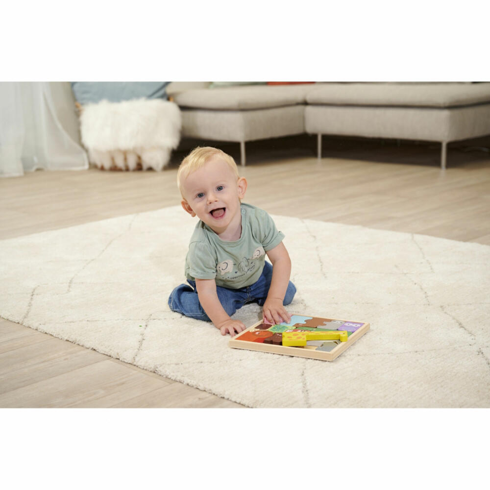 Eichhorn Tierset in Holzbox, 15-tlg., Puzzle, Kinderpuzzle, Sortierspiel, Spielfiguren, Spielzeug, 100003772