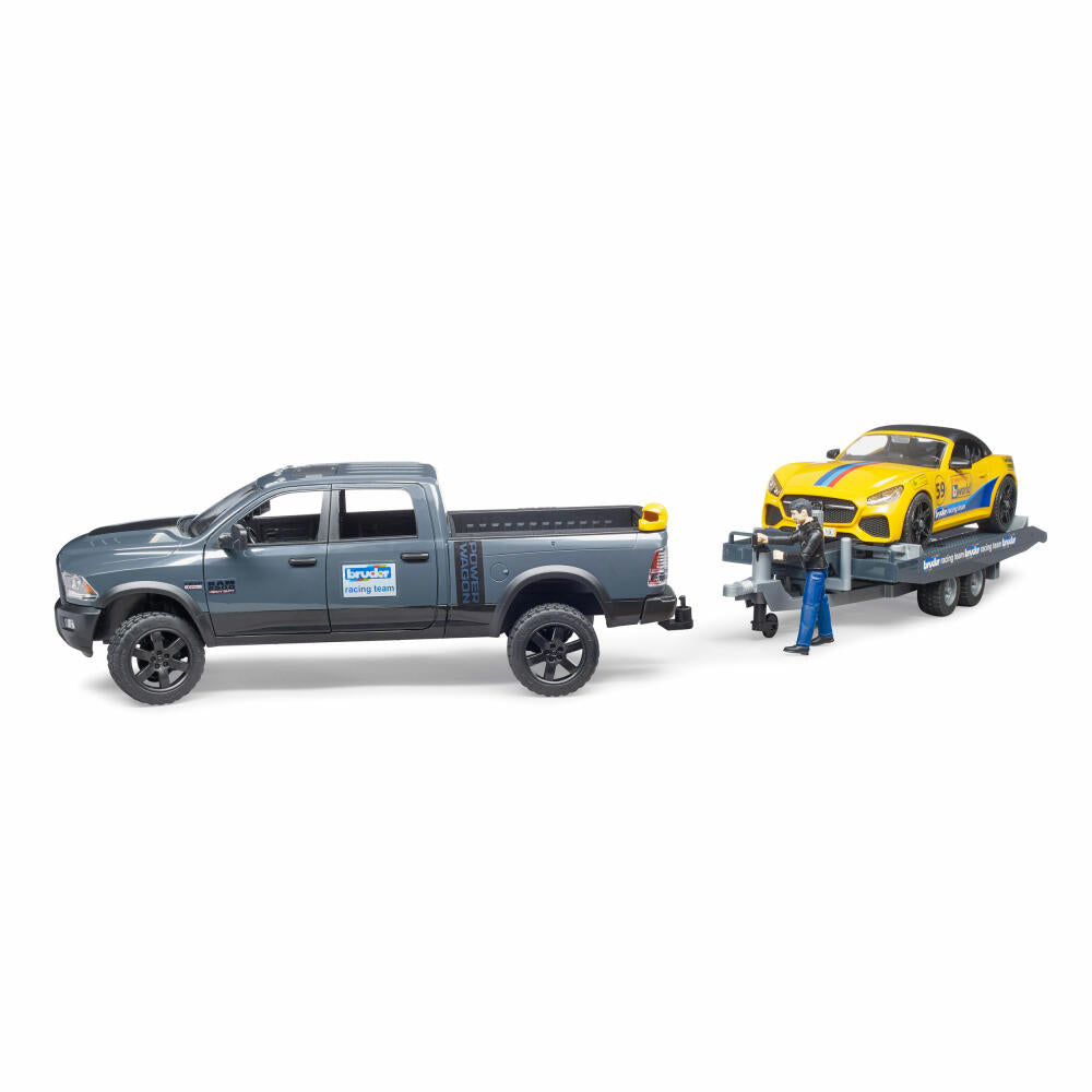 Bruder Freizeit RAM 250 Power Wagon, Roadster Bruder Racing Team, Rennauto, Modellfahrzeug, Modell Fahrzeug, Spielzeug, 02504